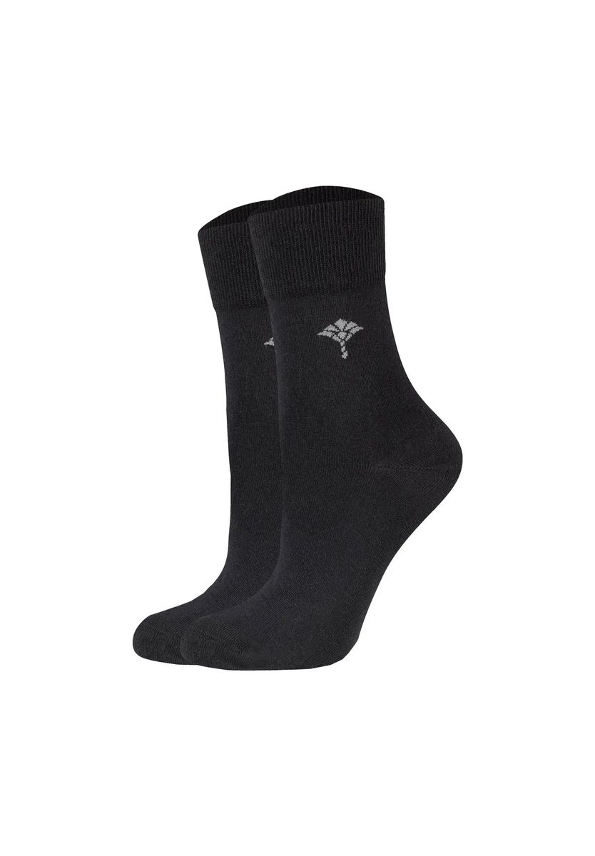 Merzerisierte Baumwollsocken mit Kornblumen-Logo