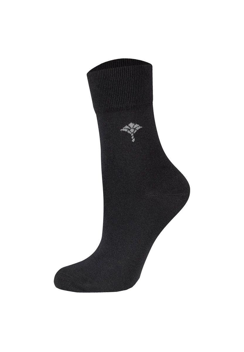 Merzerisierte Baumwollsocken mit Kornblumen-Logo