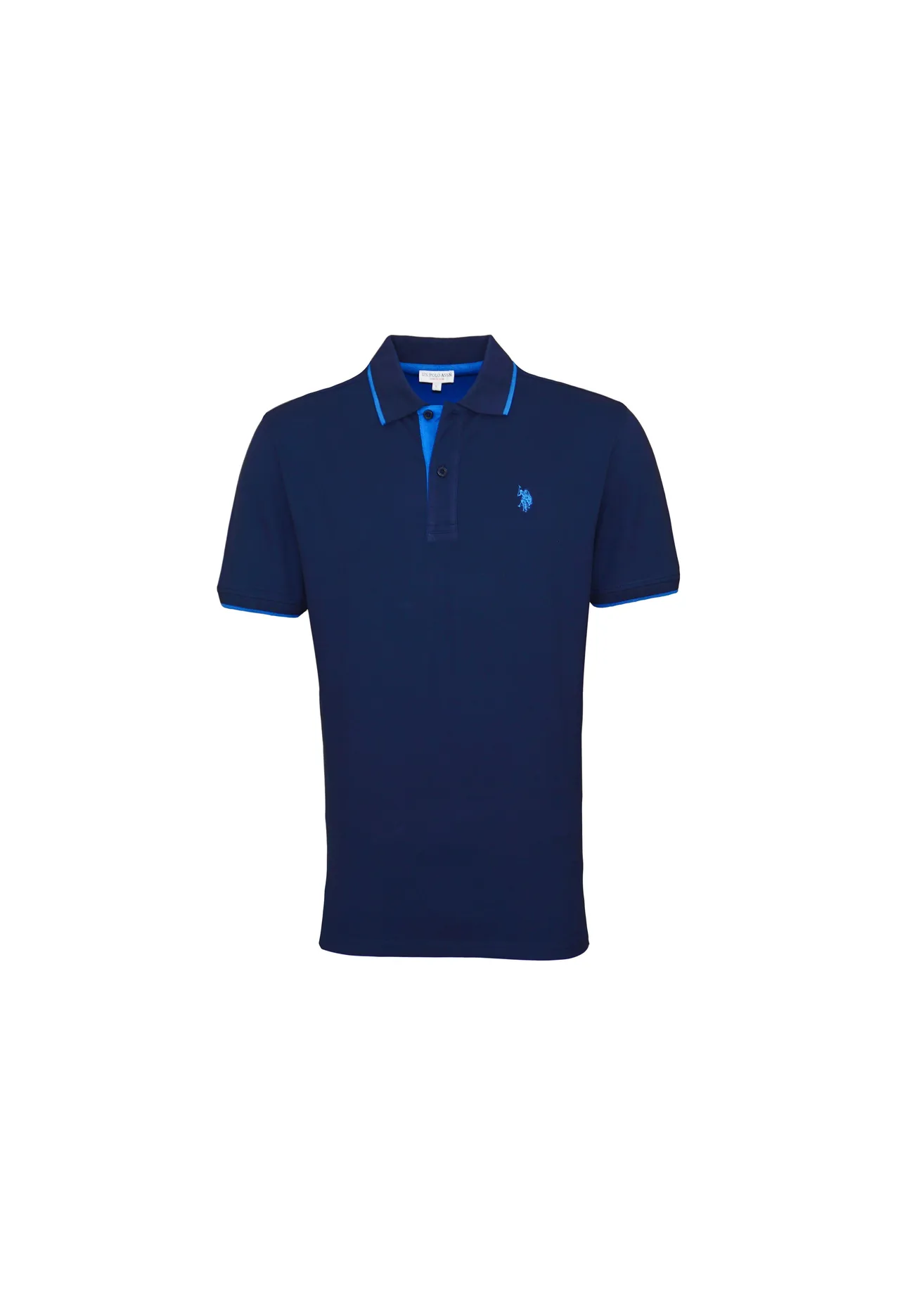 Klassisches Poloshirt mit Kontraststreifen