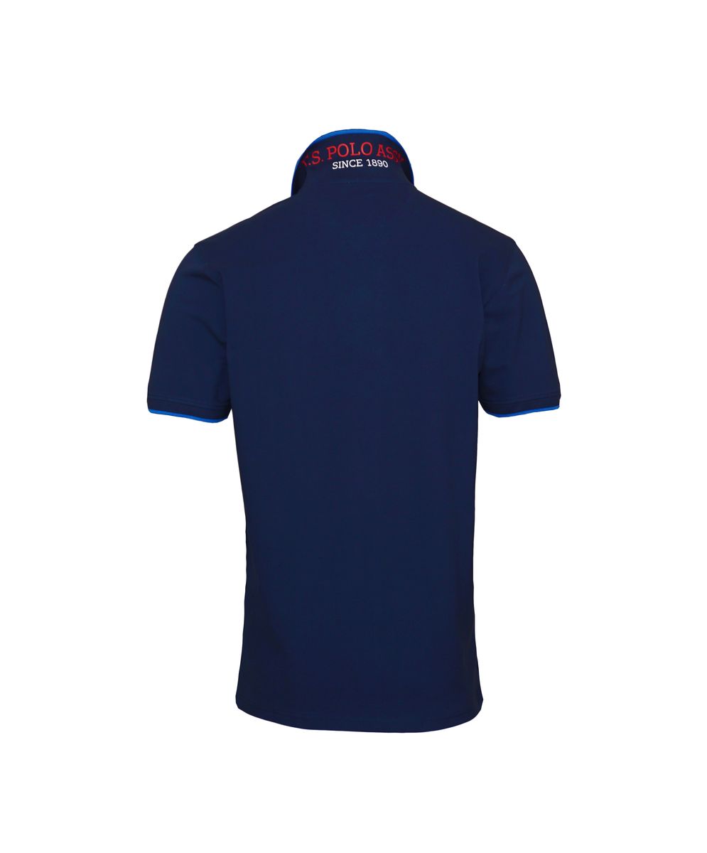 Klassisches Poloshirt mit Kontraststreifen