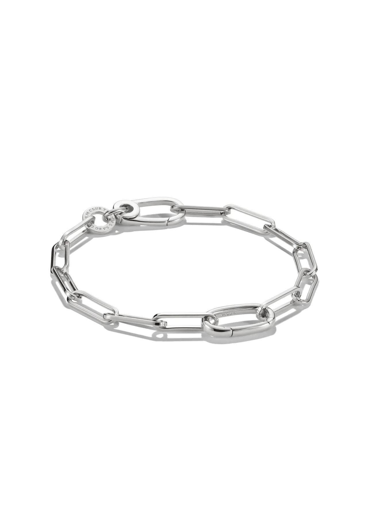 Paperclip-Glied Charm-Armband