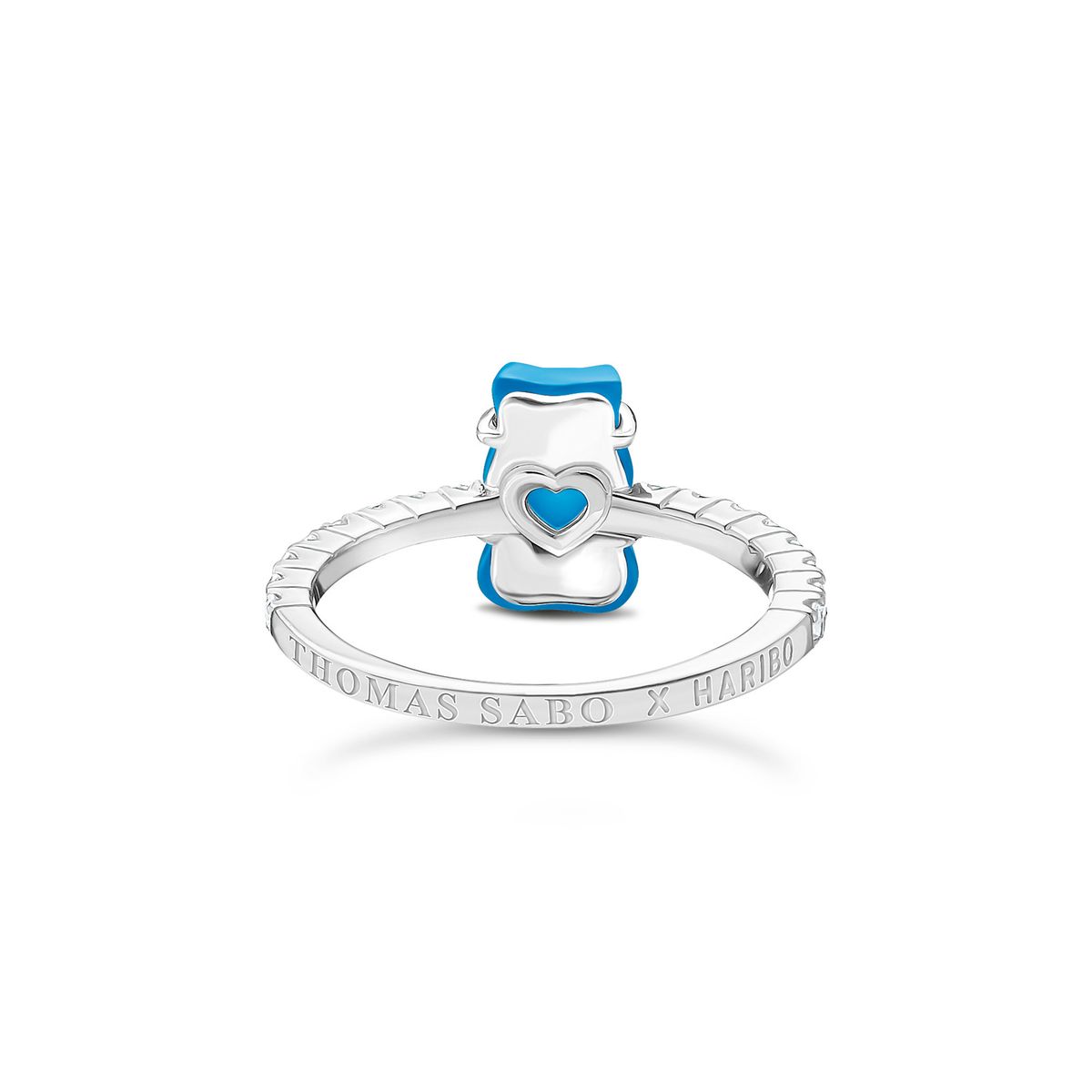 Statement-Ring mit Kristall Goldbär