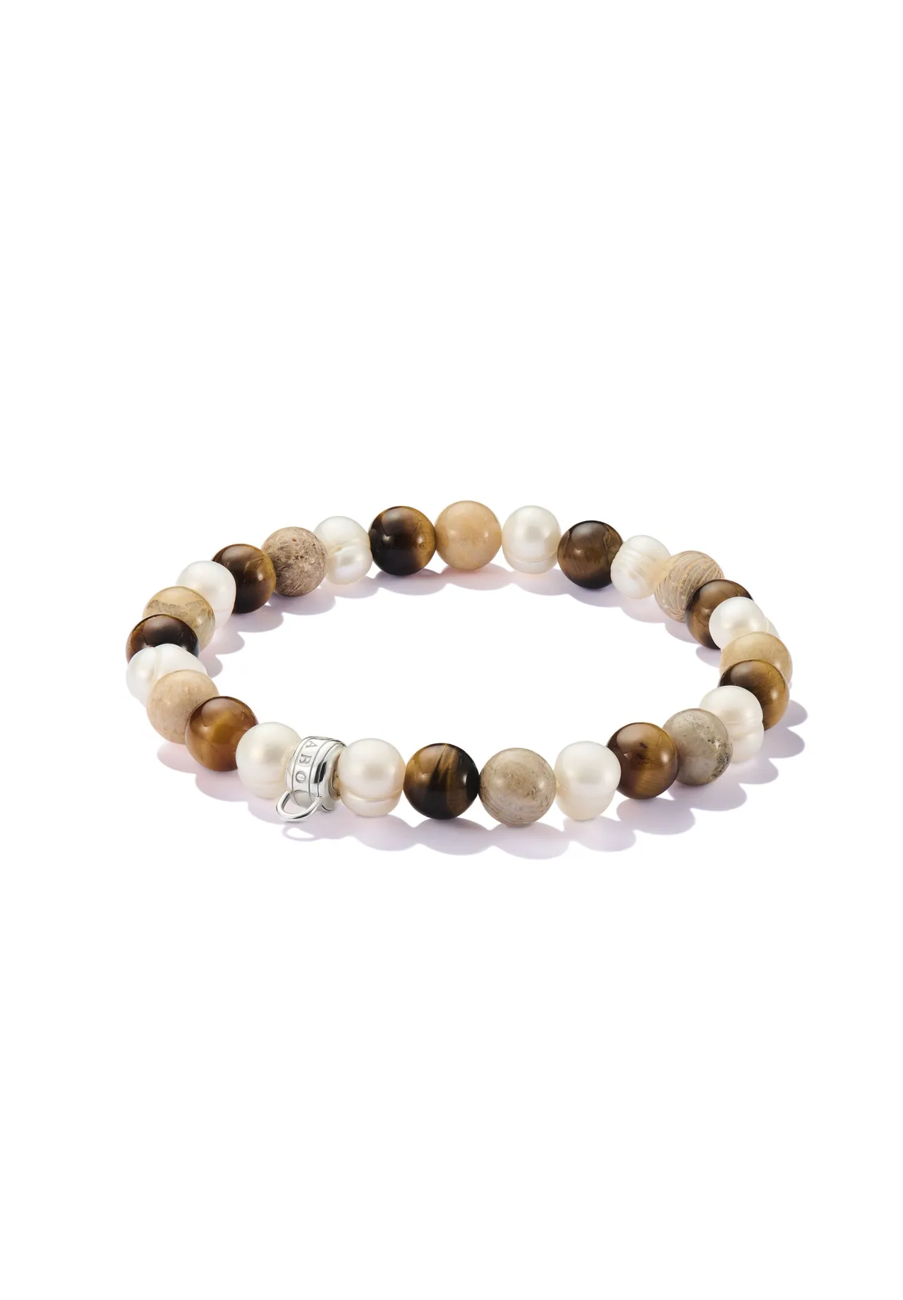 Naturstein und Perlen Armband