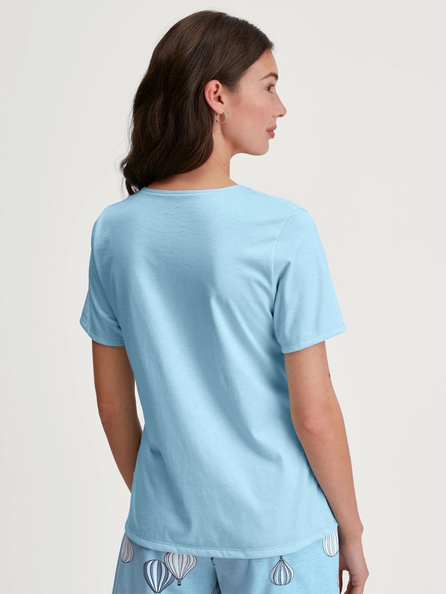 Klassisches V-Neck Bio-Baumwolloberteil