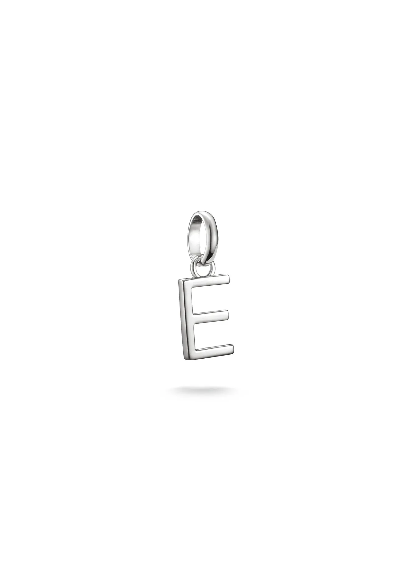 Minimalistischer Buchstaben-Anhänger E
