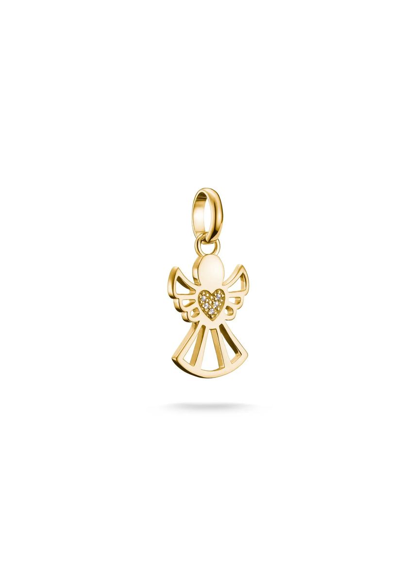 Schutzengel-Herz Charm-Anhänger