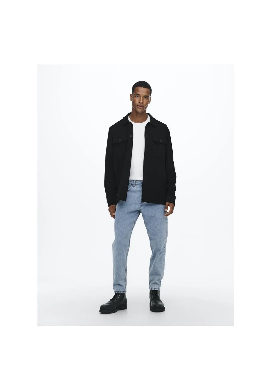 Casual Jersey-Stoff Overshirt
