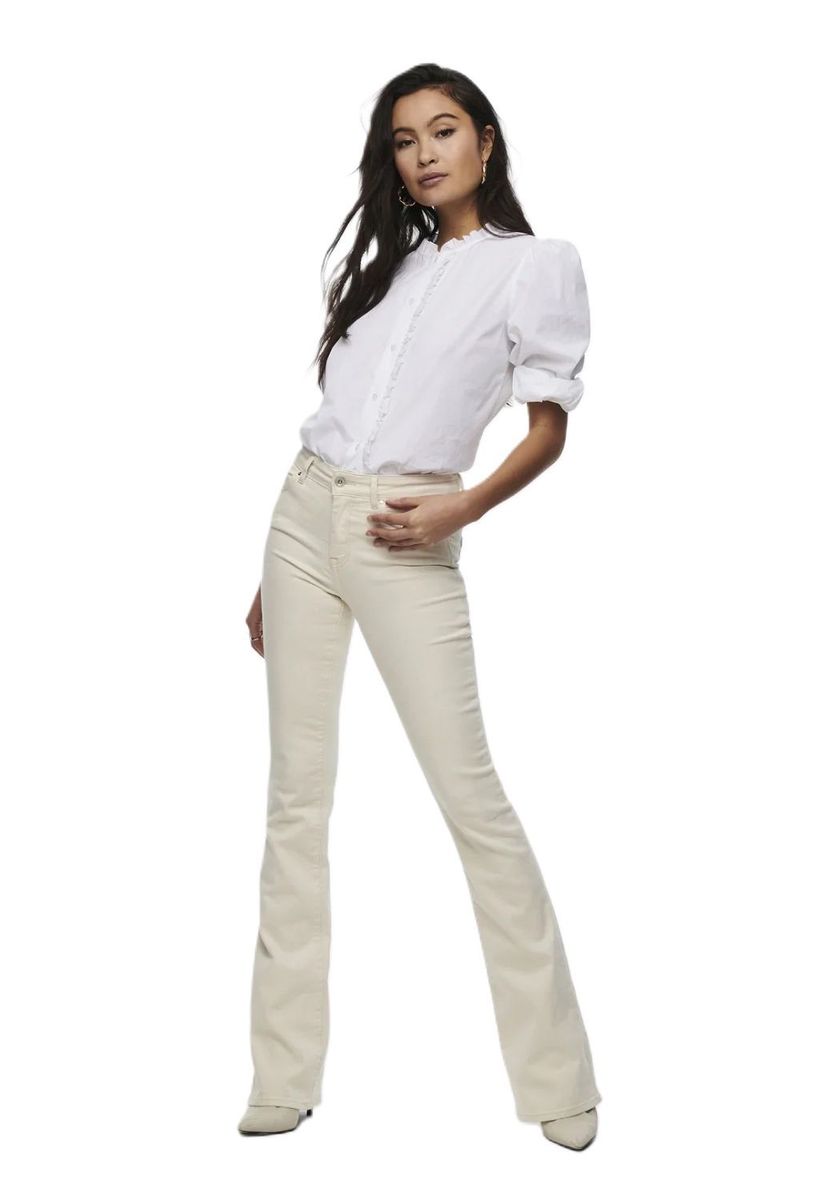 Bootcut Jeans Bequemer Stretch Stoff