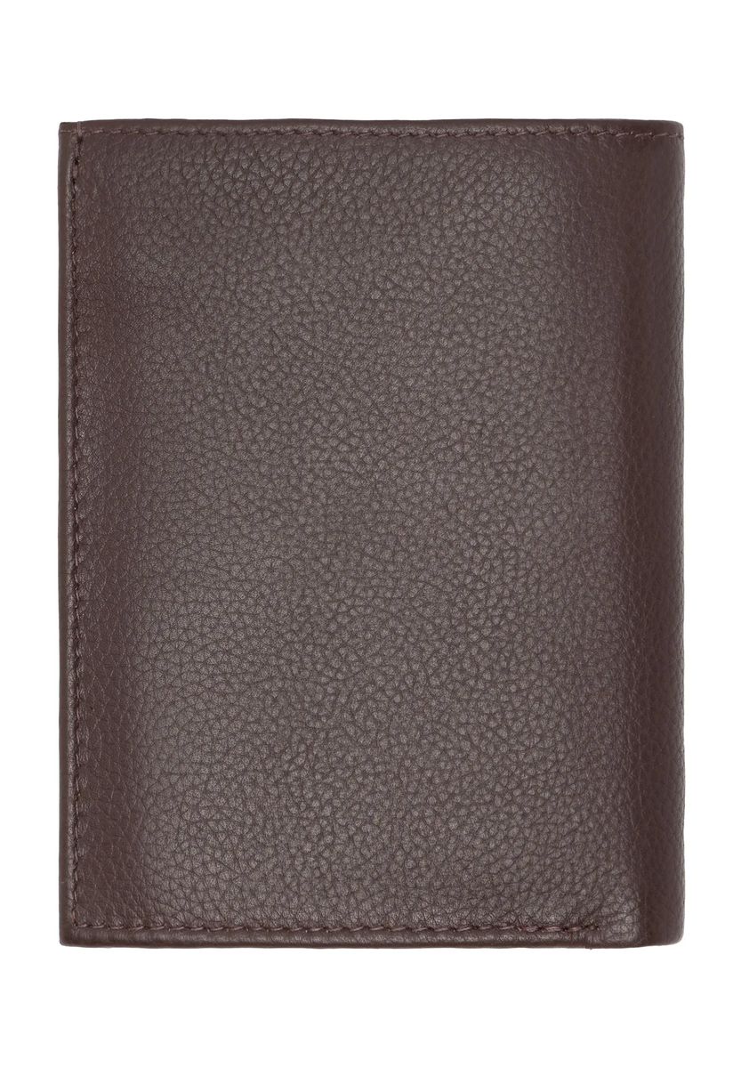 Bifold-Geldbörse aus genarbtem Leder