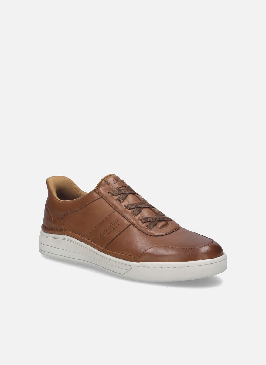 Leder-Slipper-Sneaker mit Gummizug