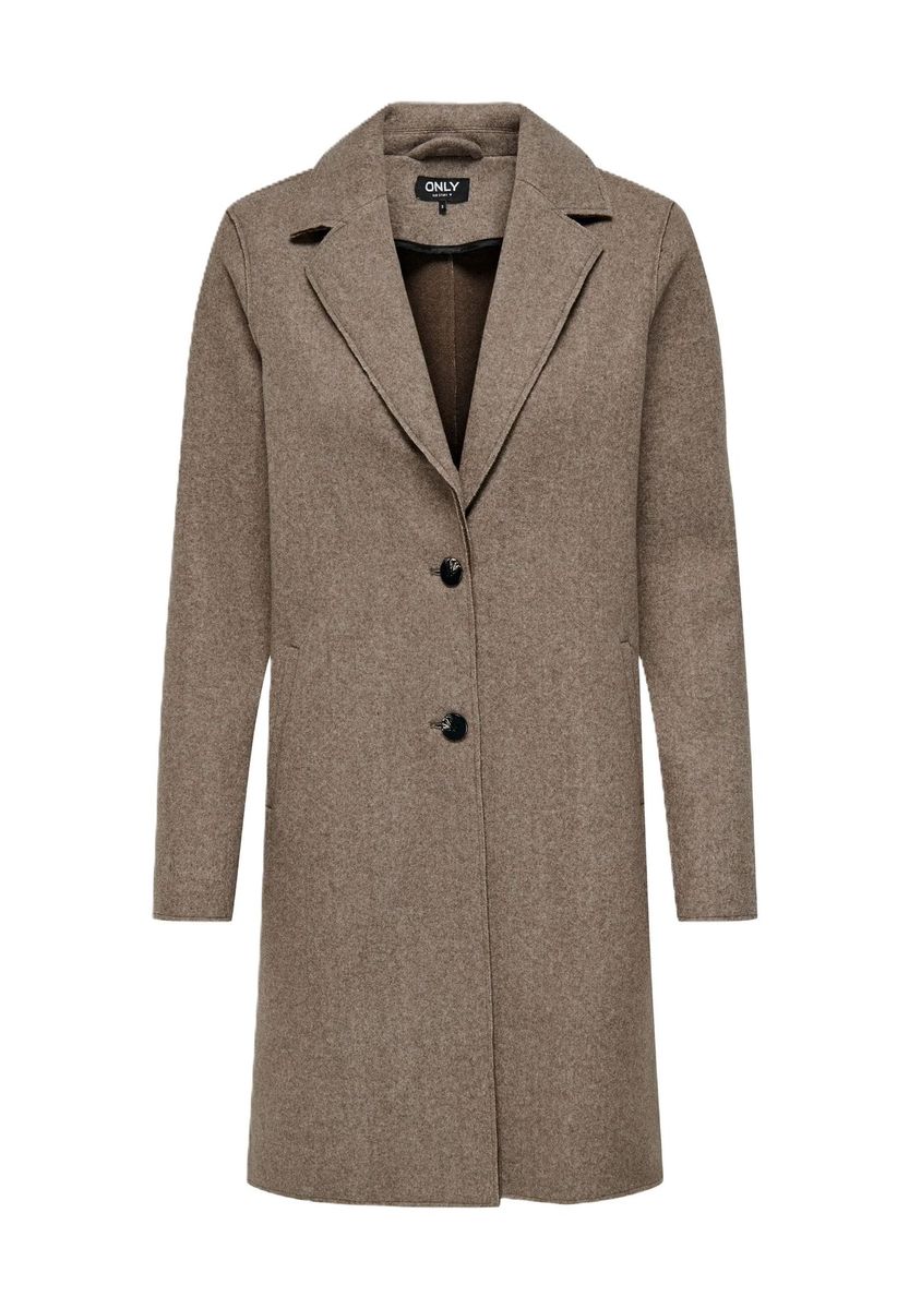 Klassischer, einreihiger, brauner Mantel