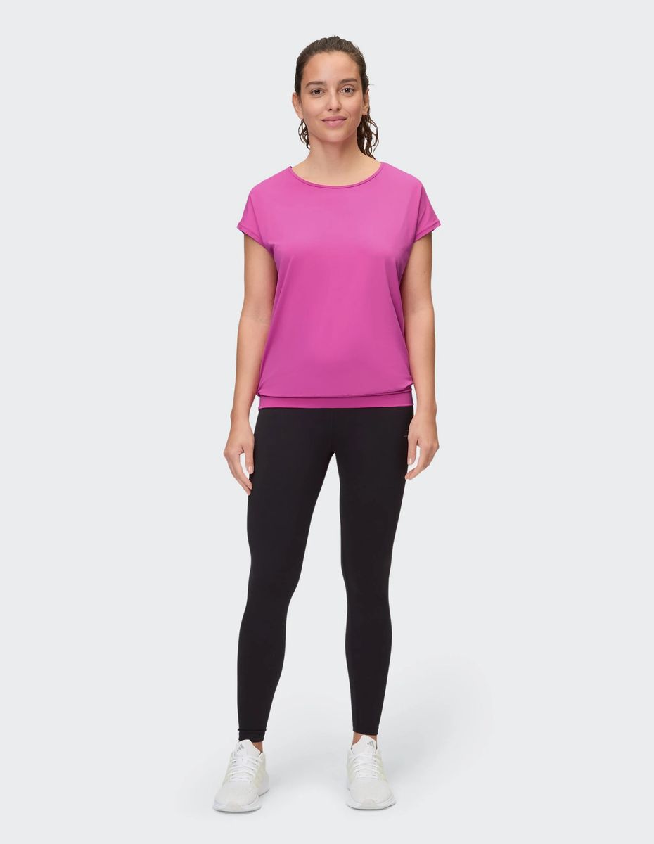 Kurzarm-Sportshirt mit breitem Bund