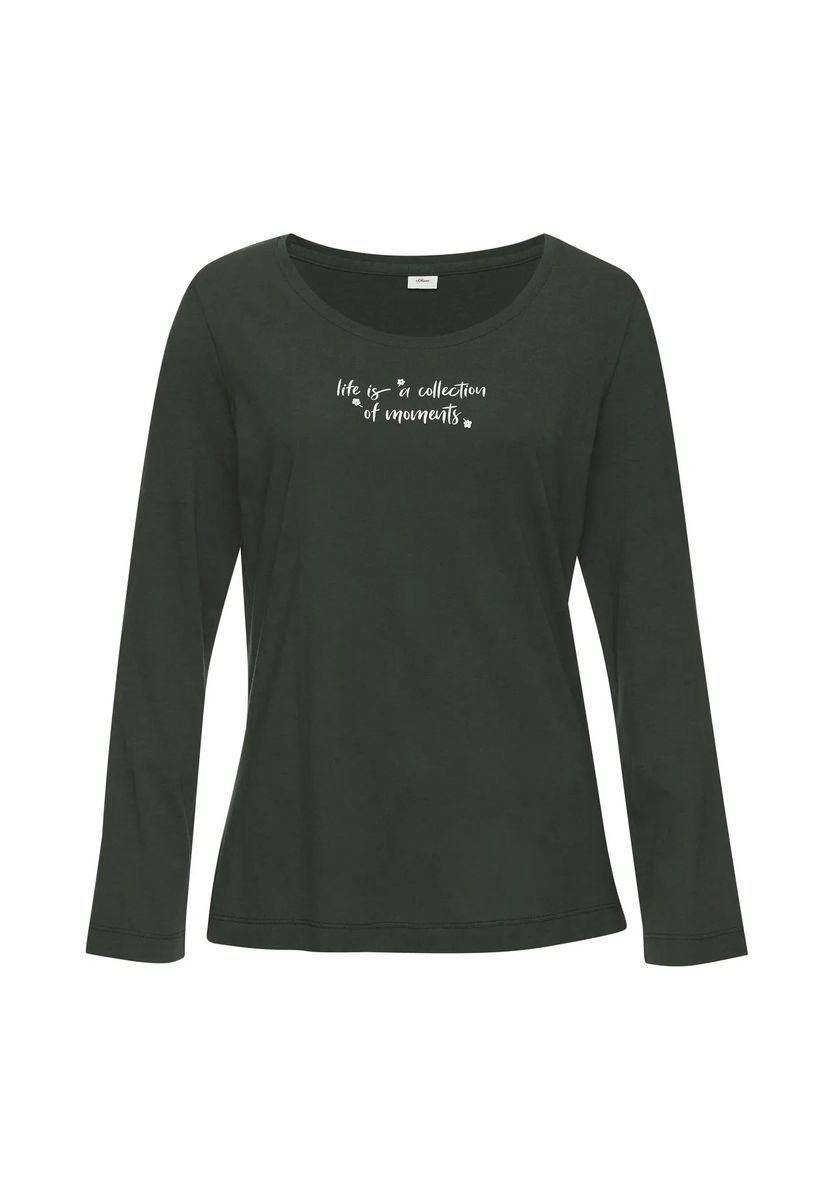 Langarm-Loungewear-Oberteil mit Grafik