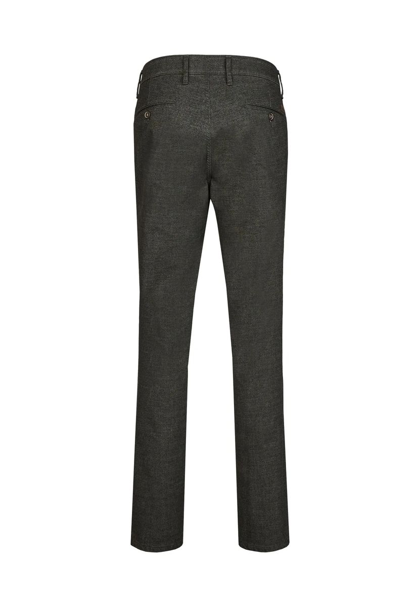 Strukturierte Flat-Front Chino in Melange-Optik