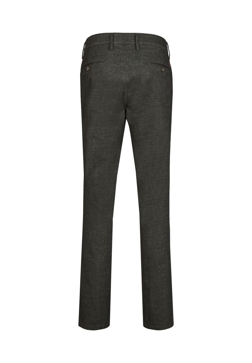 Strukturierte Flat-Front Chino in Melange-Optik