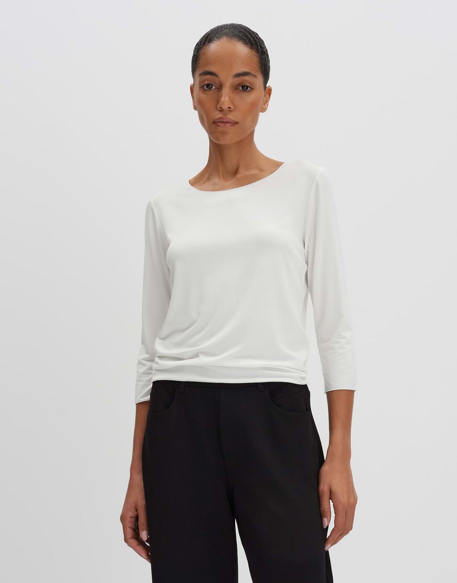 Minimalistisches Shirt mit Rundhalsausschnitt