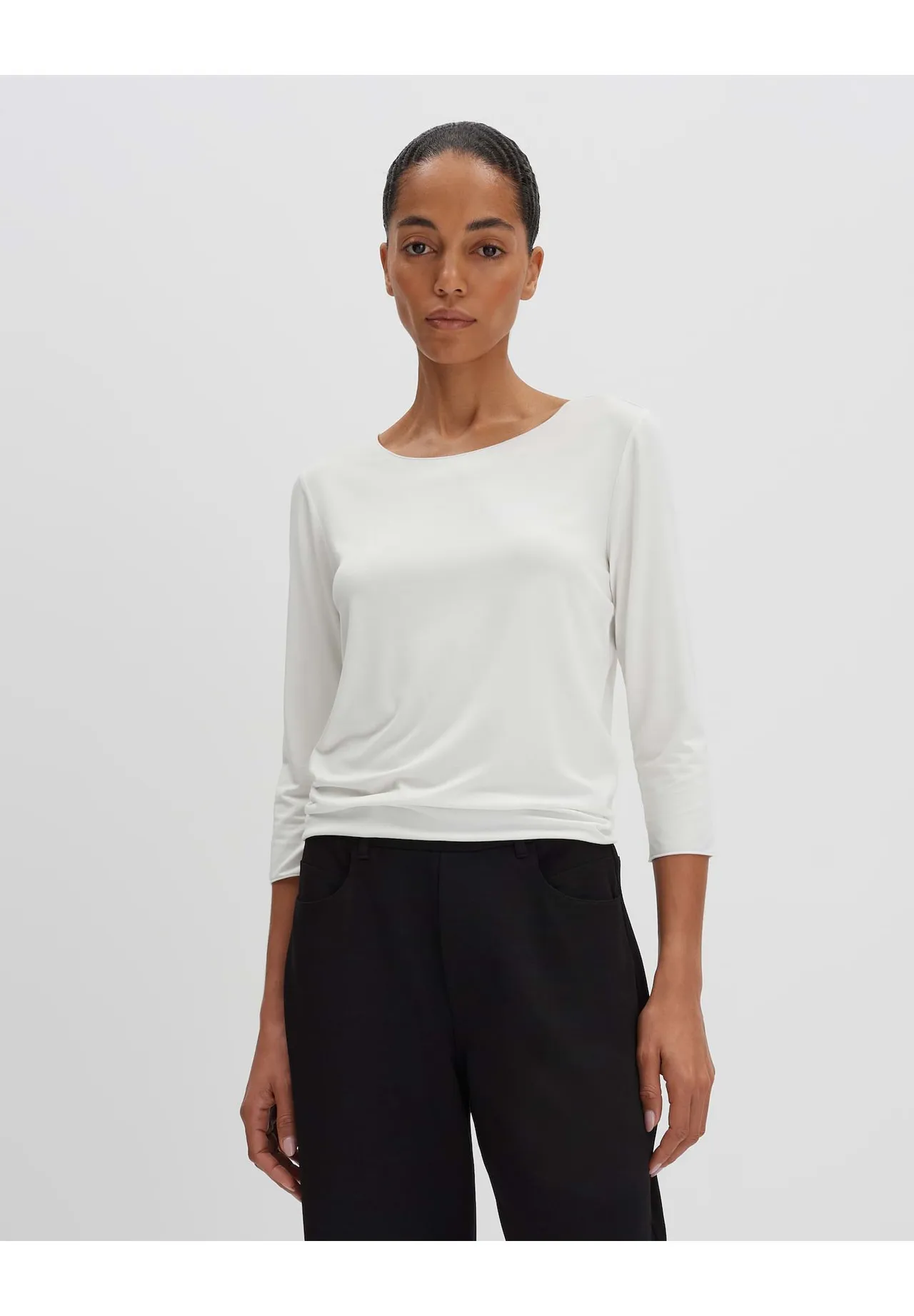 Minimalistisches Shirt mit Rundhalsausschnitt
