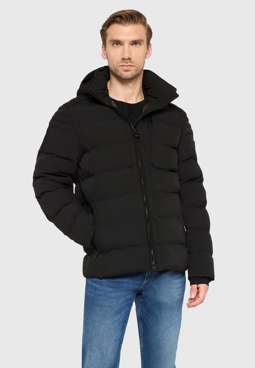 Funktionale Steppjacke mit abnehmbarer Kapuze