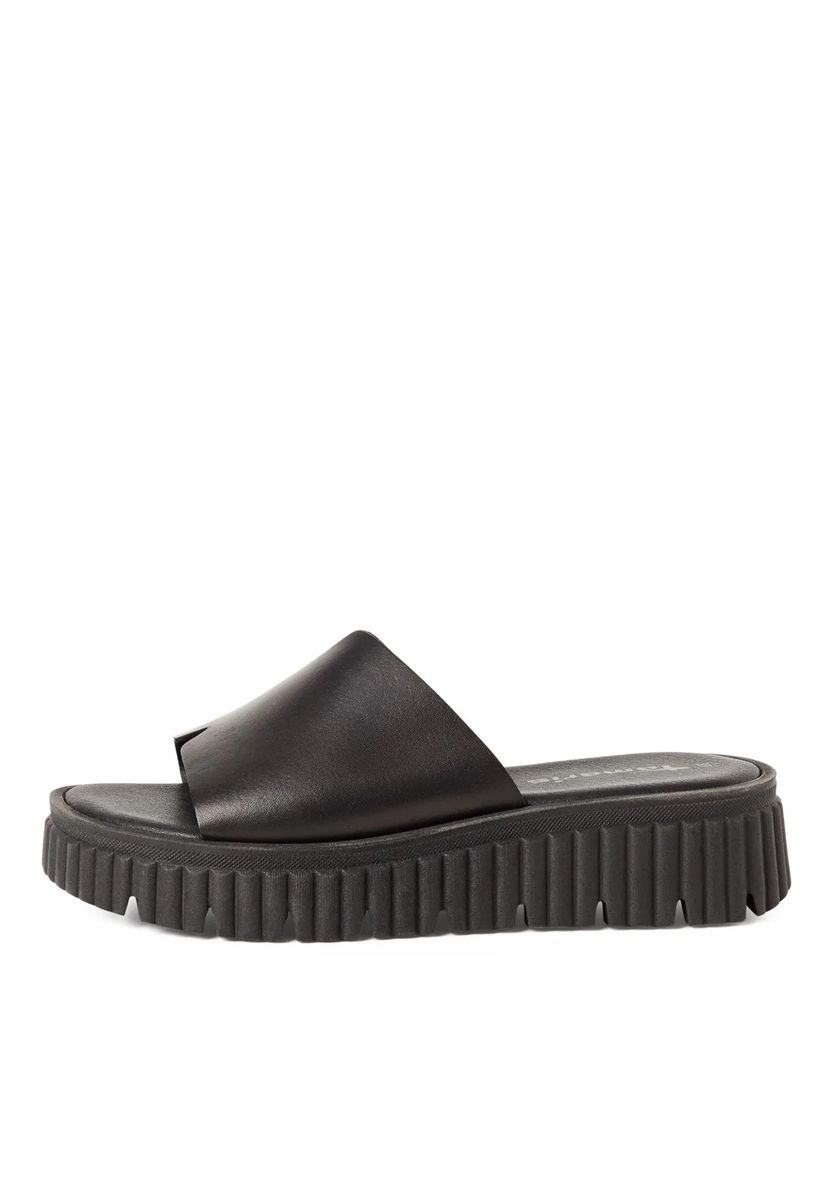 Minimalistische Chunky Plateau-Pantoletten