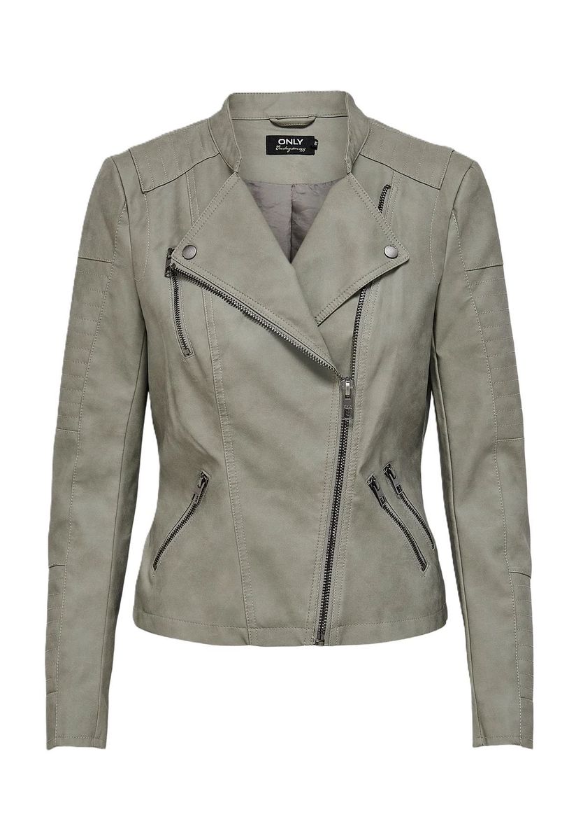 Klassische Bikerjacke aus Kunstleder