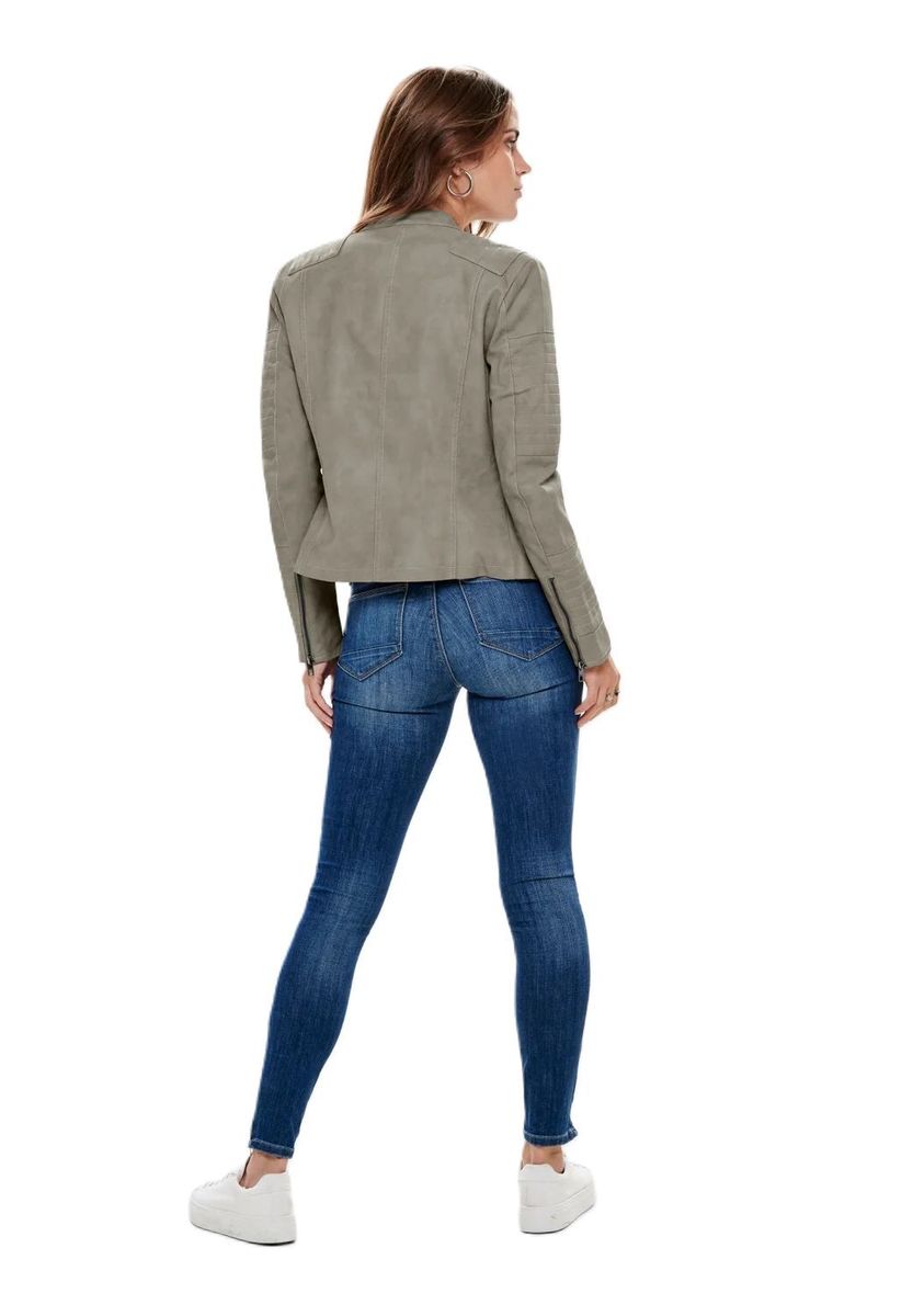 Klassische Bikerjacke aus Kunstleder