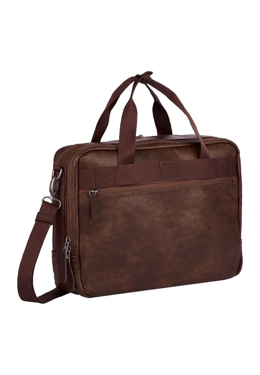 Professionelle Laptoptasche aus genarbtem Leder
