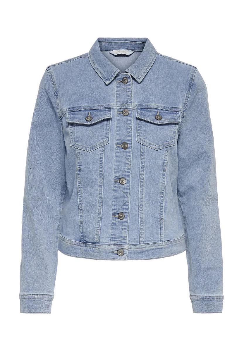 Klassische Jeansjacke mit heller Waschung