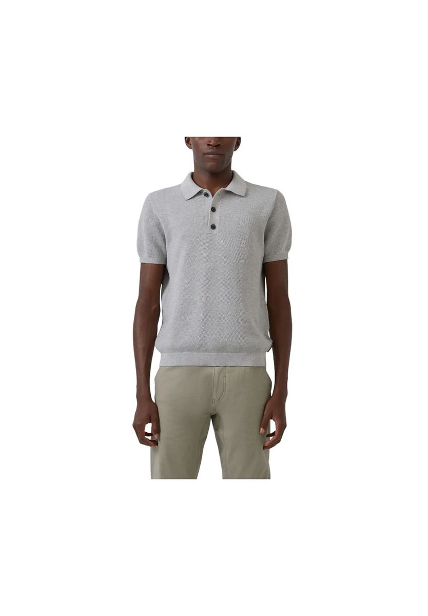 Kurzärmeliges Strick-Poloshirt