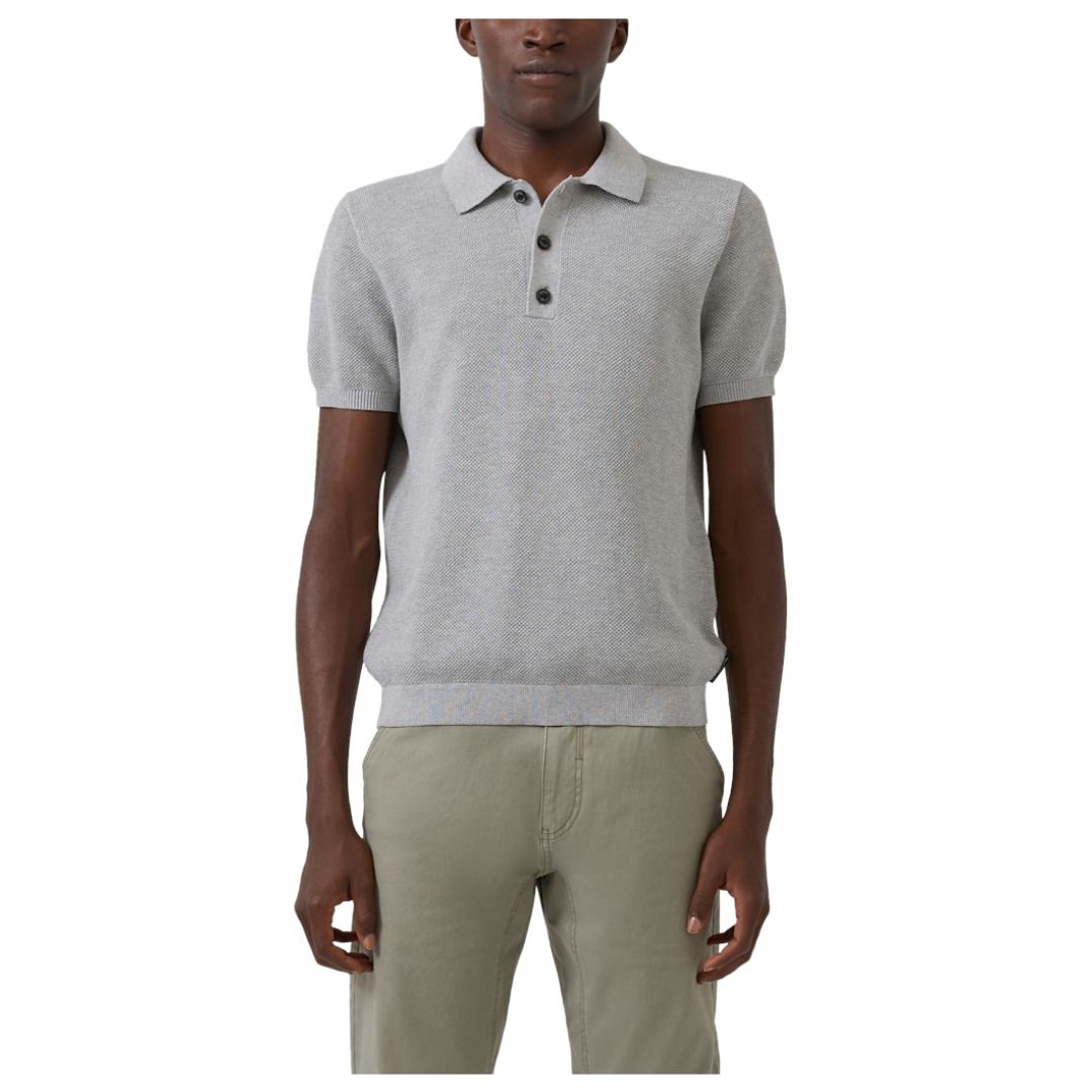 Kurzärmeliges Strick-Poloshirt