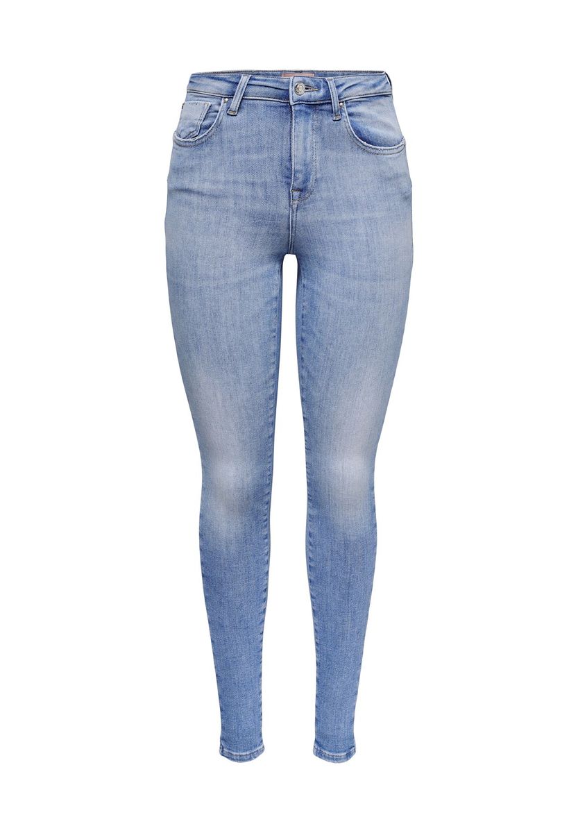 Skinny Mid-Rise Jeanshose aus Denim