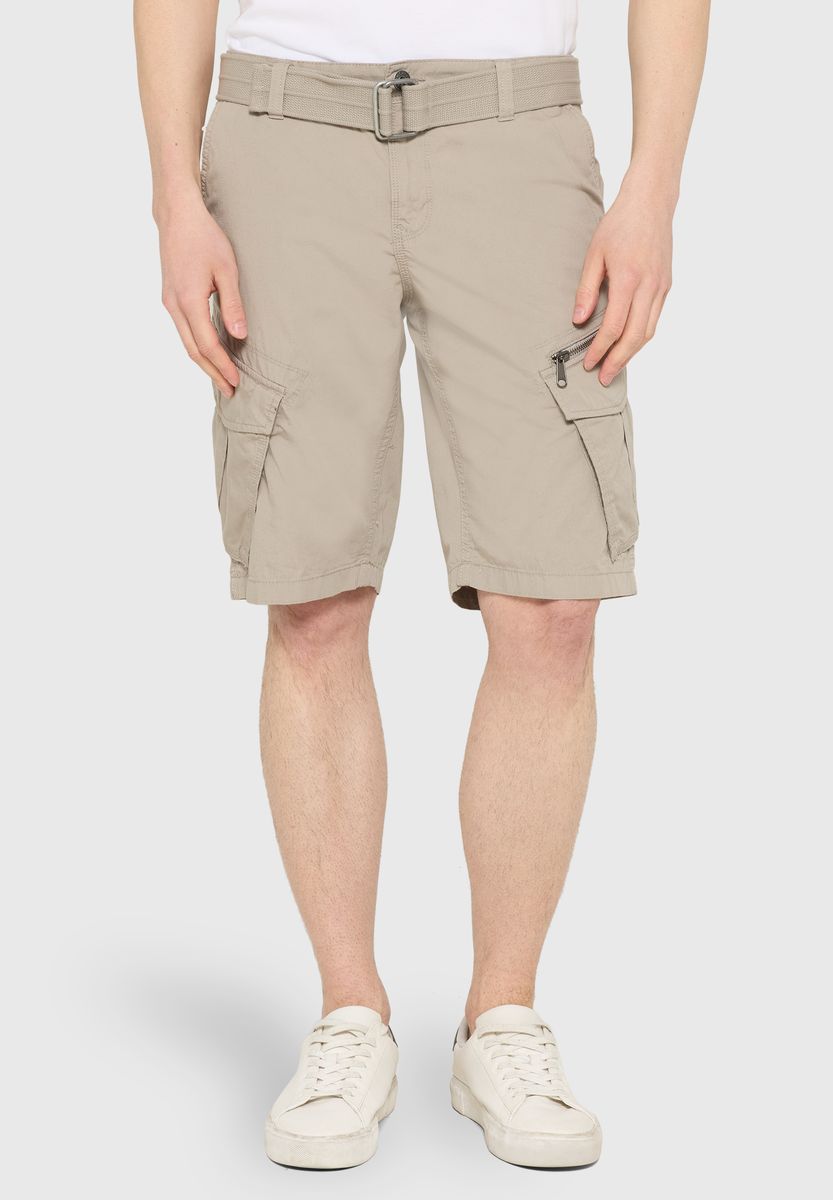 Utility Cargo-Bermudashorts mit Gürtel