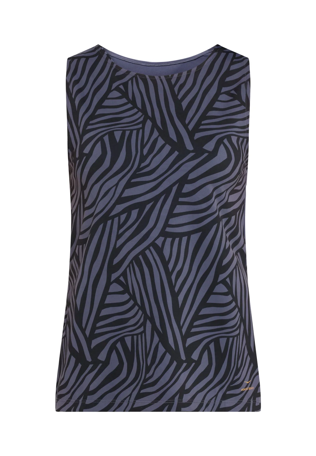 Performance Tanktop mit abstraktem Zebramuster