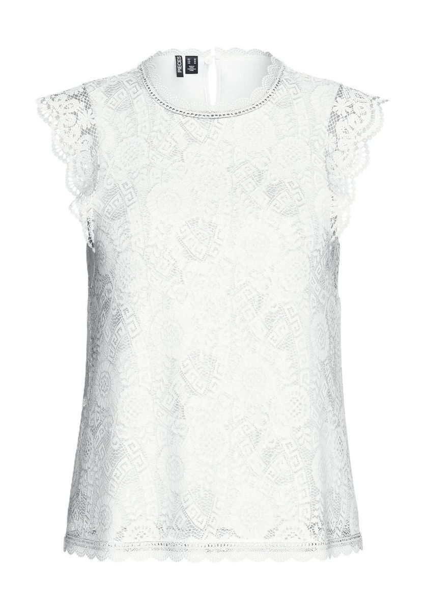 Elegantes ärmelloses Spitzenoberteil