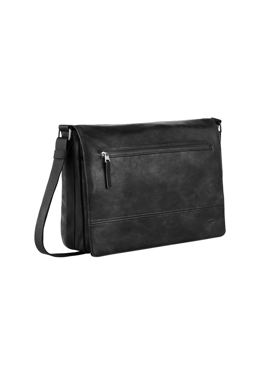 Klassische Messenger-Laptoptasche aus Leder