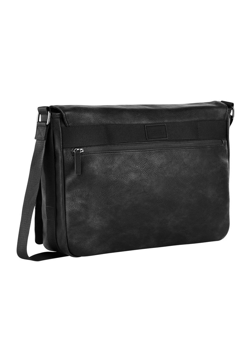 Klassische Messenger-Laptoptasche aus Leder