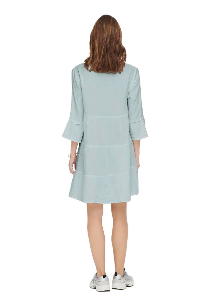 Gestuftes Mull-Minikleid mit Rüschen