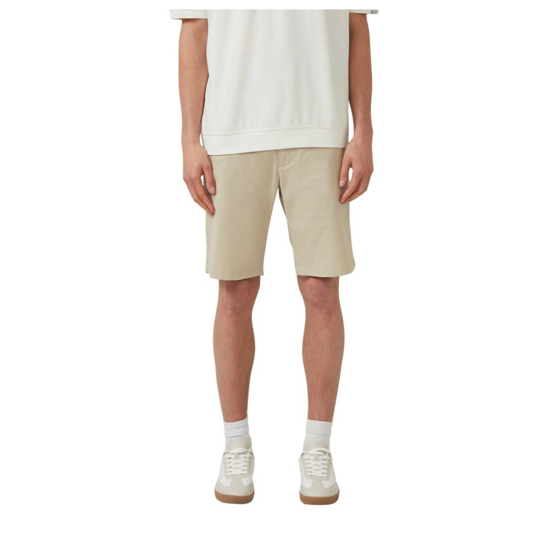 Chino-Shorts mit gerader Passform