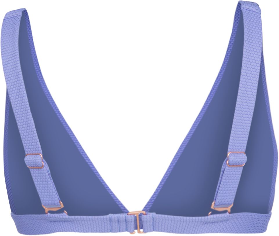 Strukturiertes Triangel-Bikini-Top mit Plunge