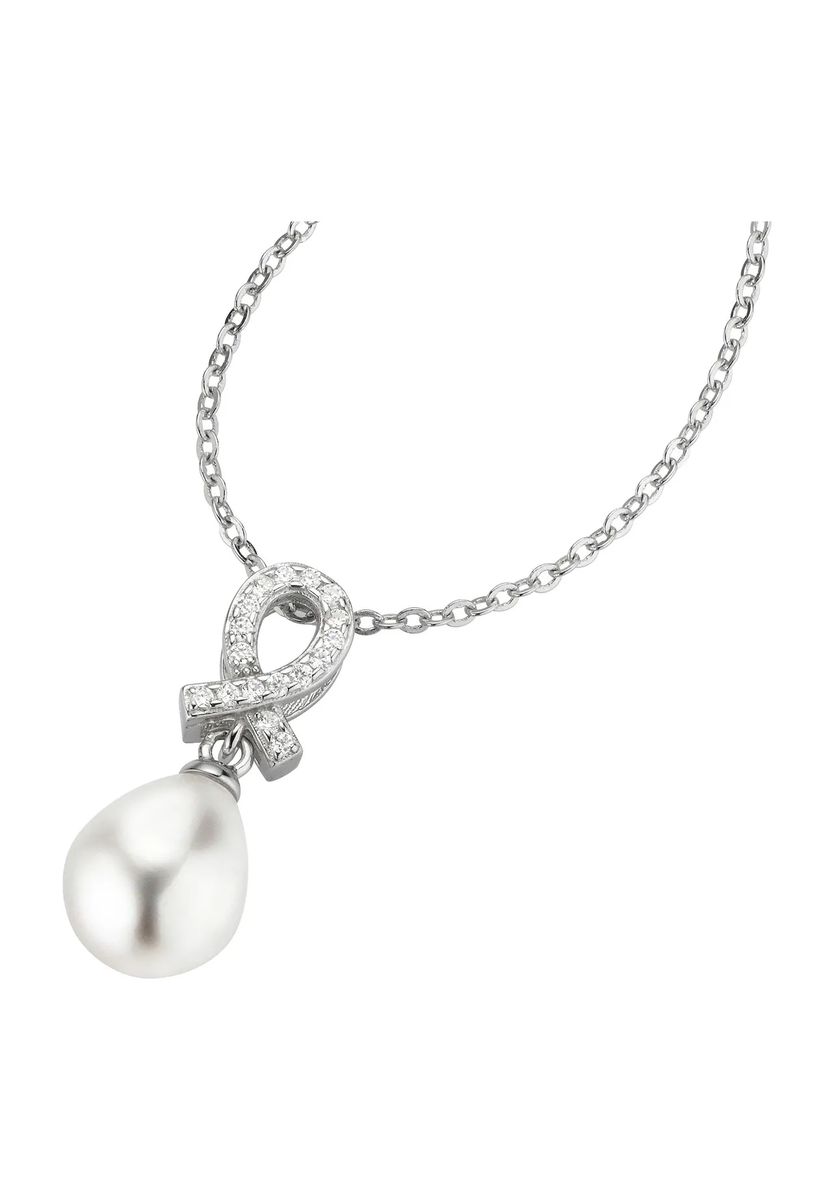 Sterling Silber Kette mit Perlenanhänger