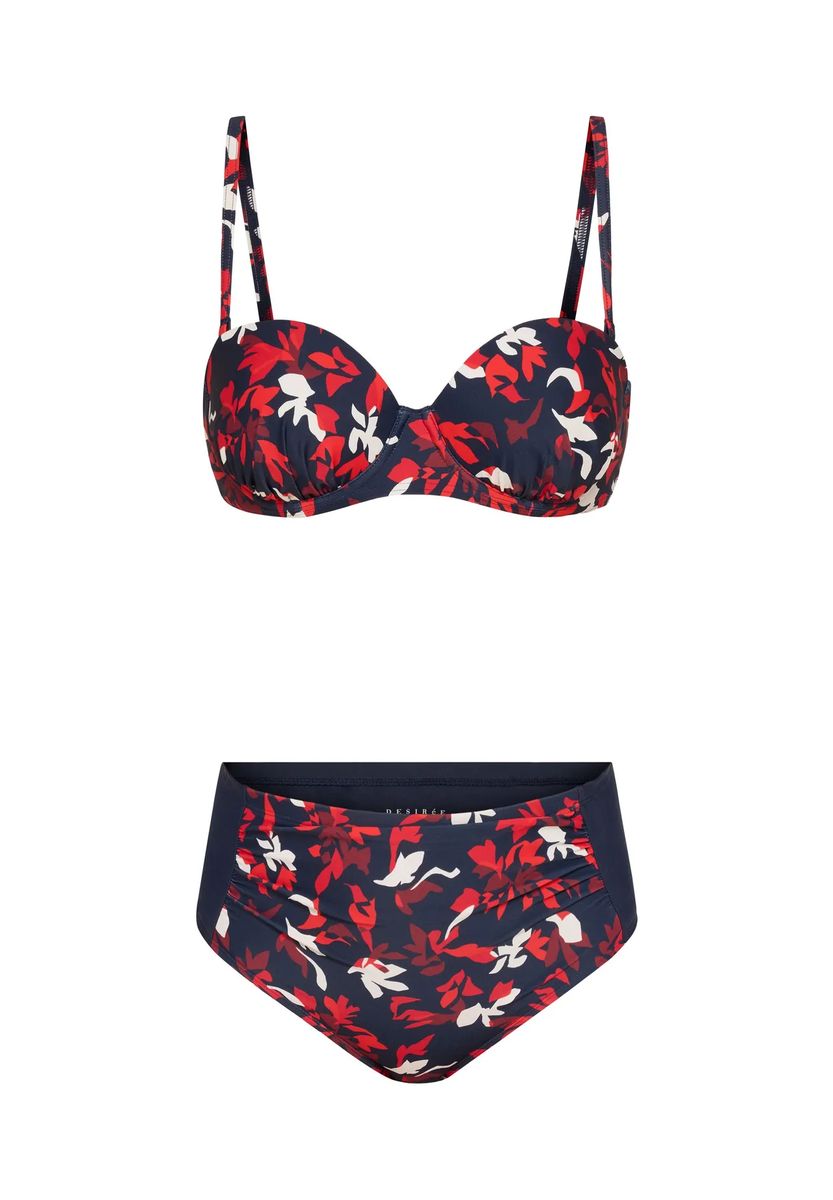 Bügel-Bikini mit abstraktem Blumenmuster