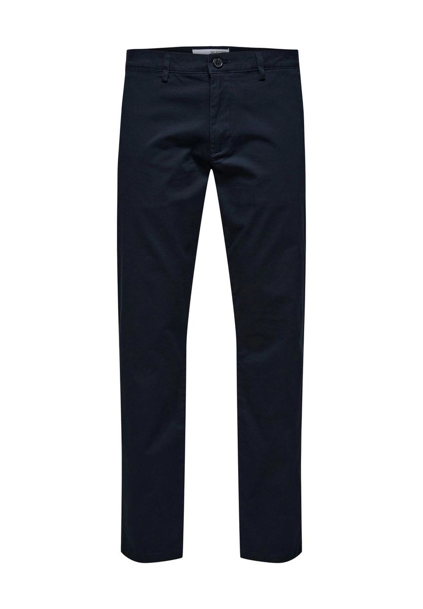 Herren Slim Fit Marineblaue Chinos