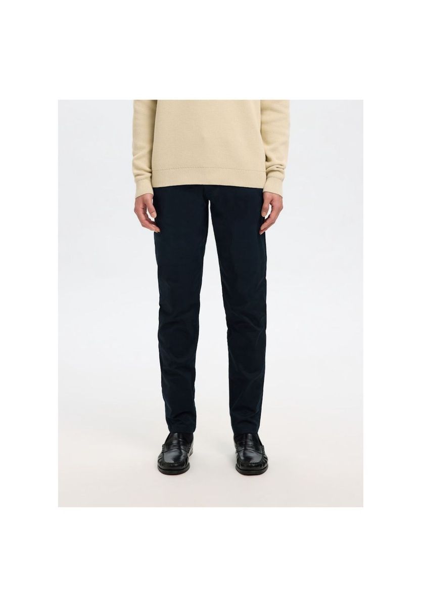 Herren Slim Fit Marineblaue Chinos