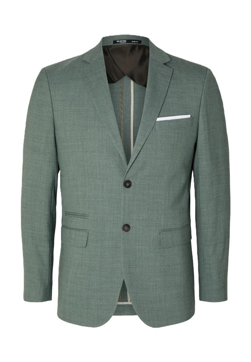 Schmal geschnittener Blazer mit Wollmischung