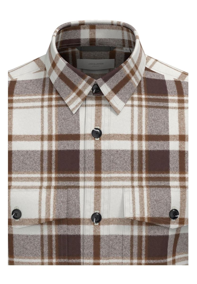 Beige-Braunes Comfort Fit Hemd