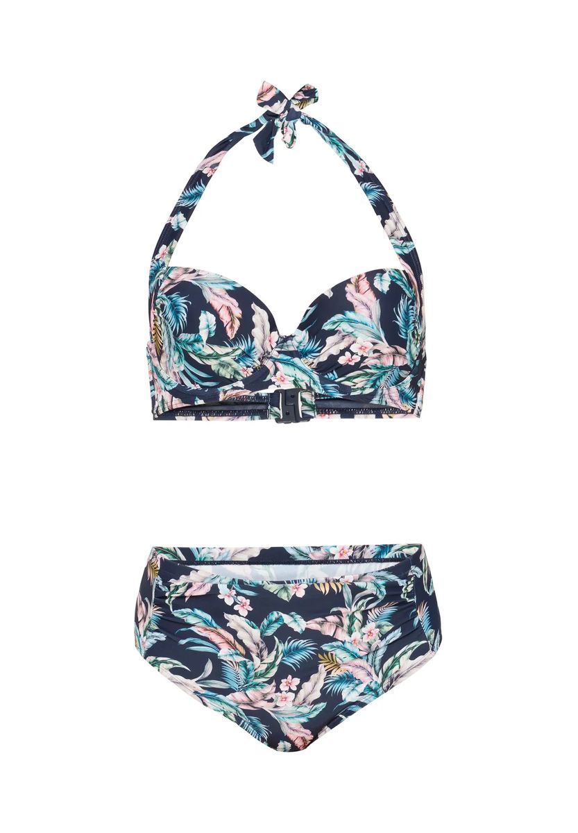 Bikini mit tropischem Palmenmuster