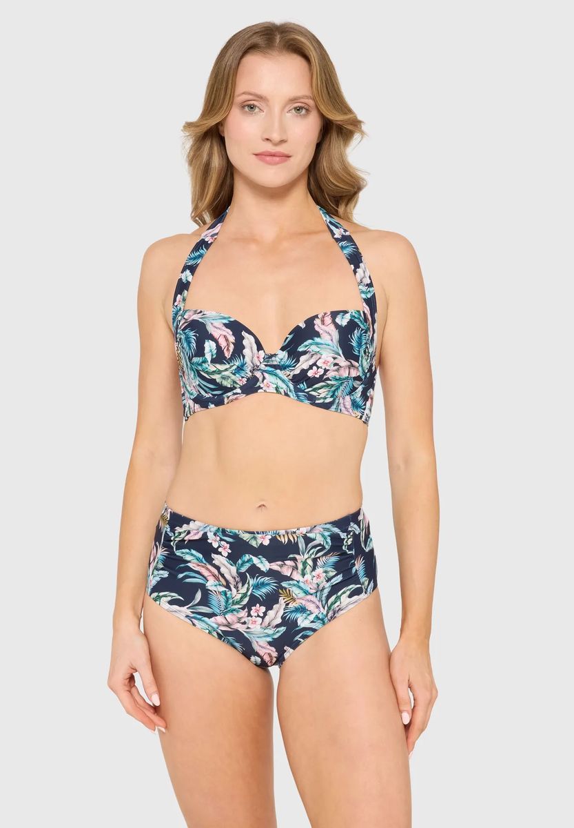Bikini mit tropischem Palmenmuster
