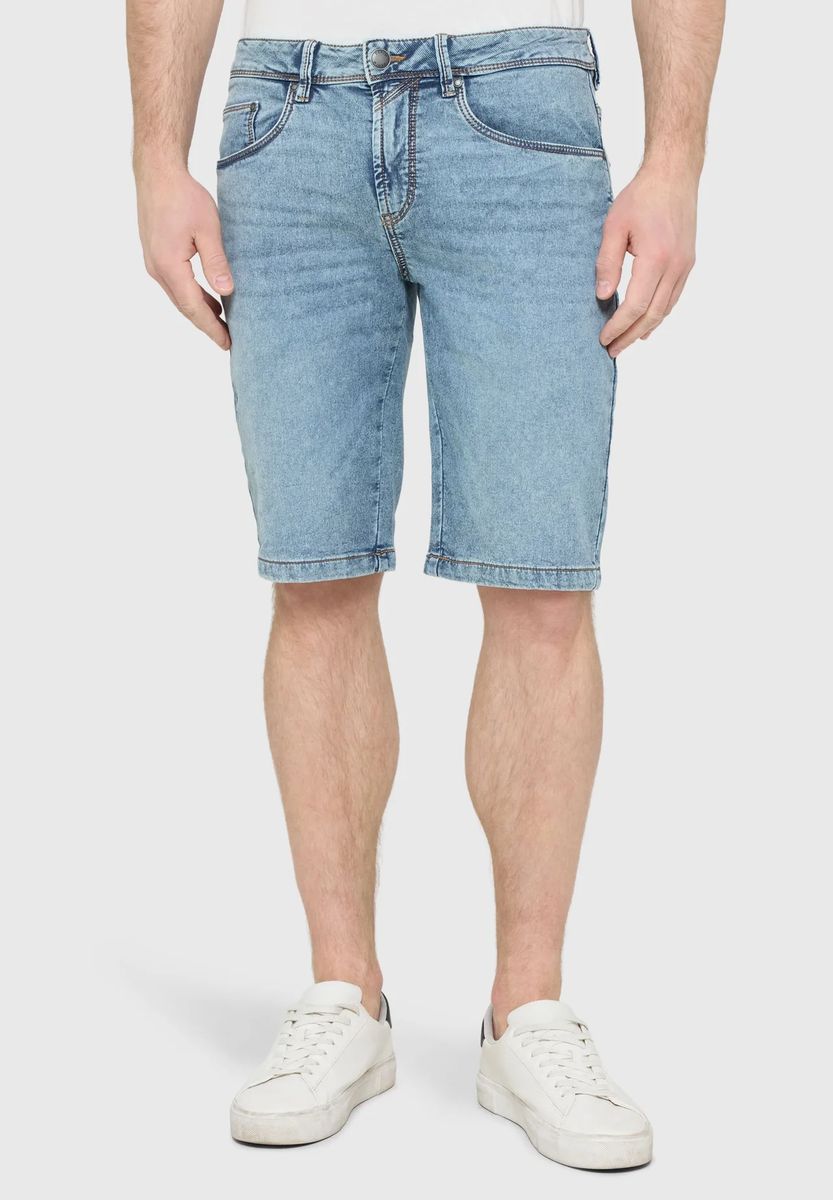 Klassische 5-Pocket Denim-Bermudas