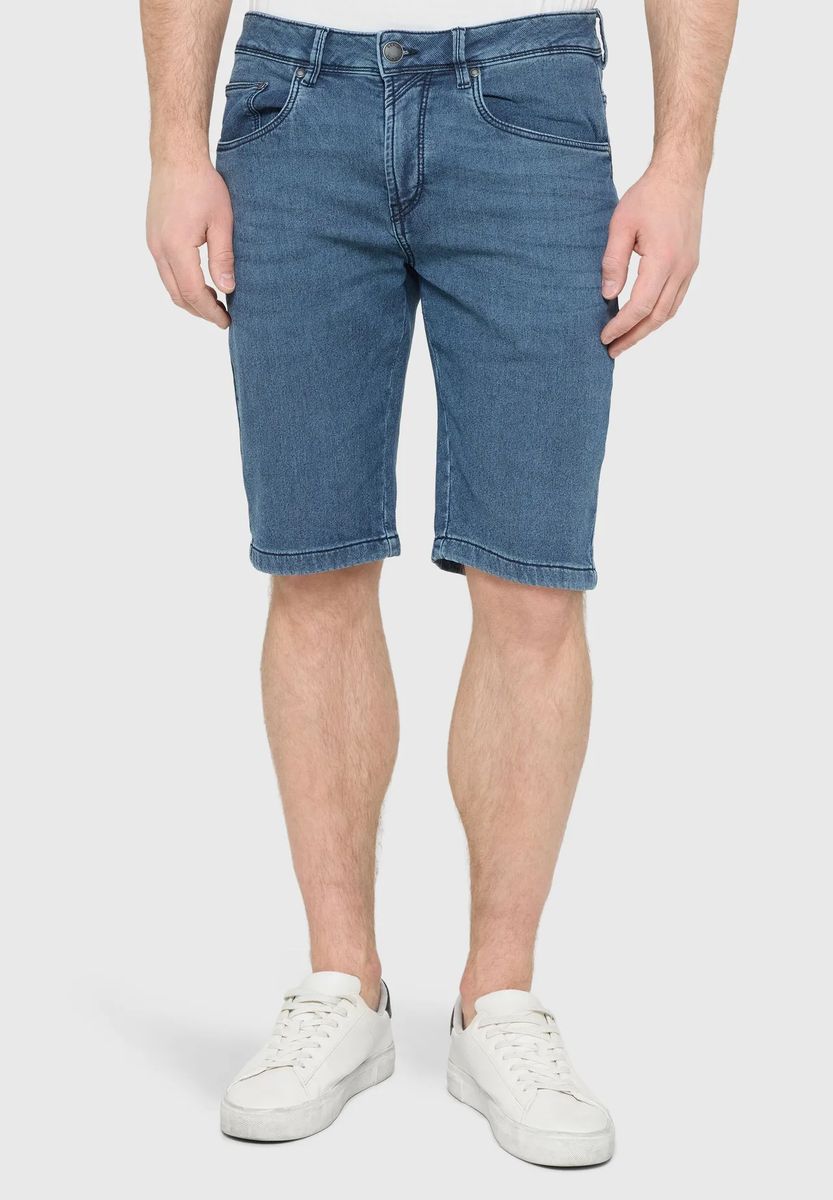 Klassische Jeans-Bermudas im Five-Pocket-Stil