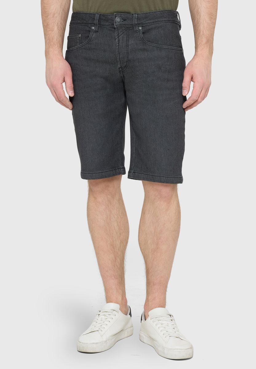 Klassische 5-Pocket Denim-Bermudashorts