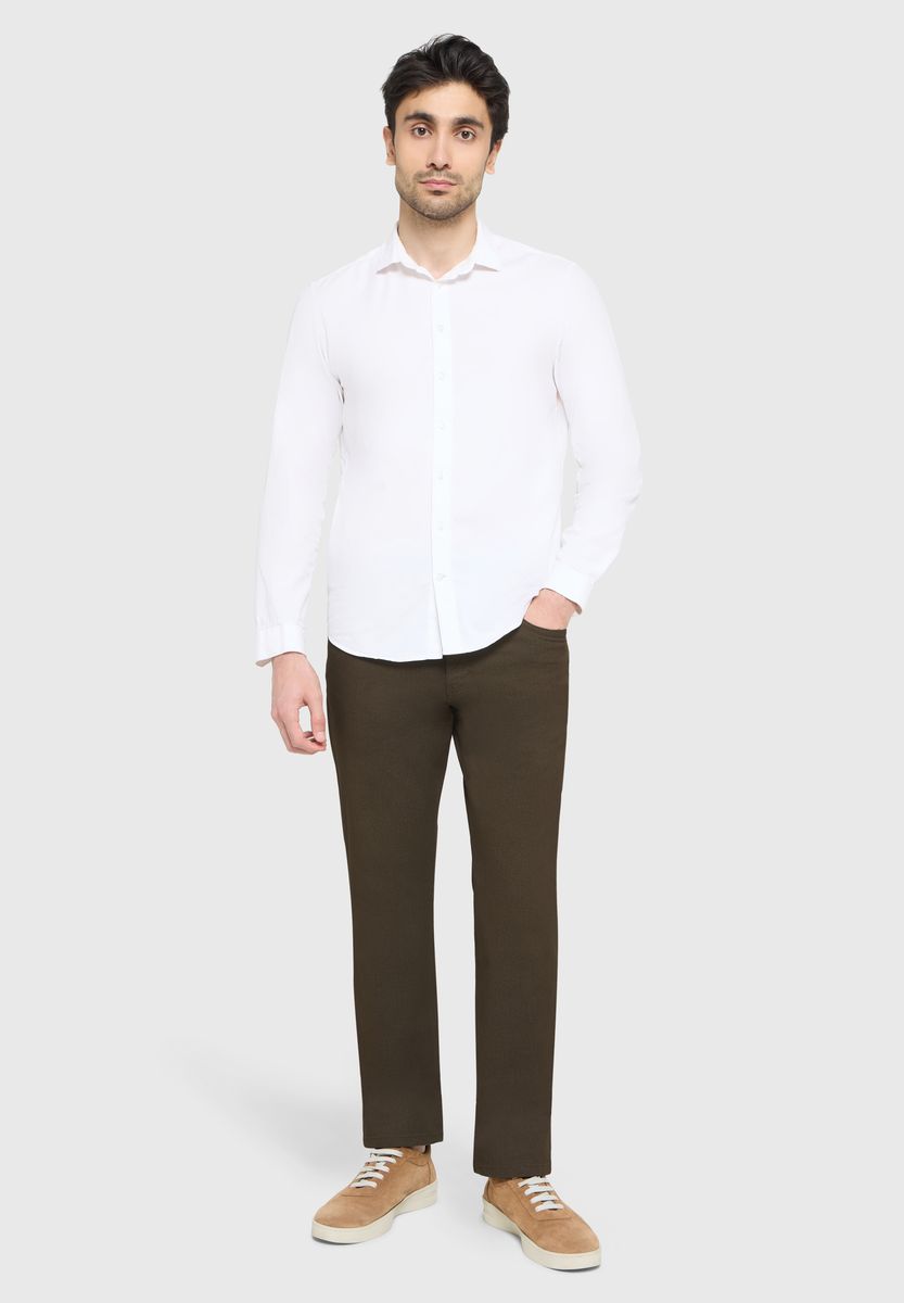 Klassische 5-Pocket Baumwollhose